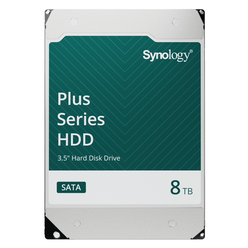 Disco Duro SATA de 3.5" Serie Plus | Capacidad 8TB | Tecnología CMR | MTBF de 1.2 Millón de Horas | Carga de Trabajo de 180 TB/Año | Compatible con Synology DSM.