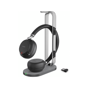 Diadema Inalambrica BH76 Plus With Charging Stand UC Black USB C/A de Yealink con ANC Híbrida y Estación de Carga Premium
