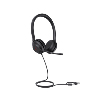 Diadema Alámbrica UH35 Dual de Yealink USB-C/A Compatible con Teléfonos IP Yealink y Computadoras