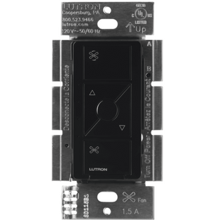 (Caseta Wireless) Control de velocidad inalámbrico para ventilador de techo, un solo polo.