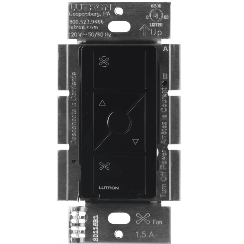 (Caseta Wireless) Control de velocidad inalámbrico para ventilador de techo, un solo polo.