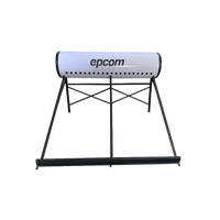Bóiler Solar SIN TUBOS de 240L, Termotanque Inoxidable de Grado Alimenticio, Resistentes a Granizo de Hasta 25 mm/ l , Incluye Anodo de Magnesio