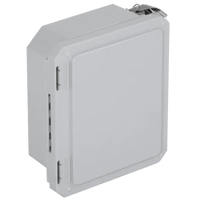 Caja Impermeable De Fibra De Vidrio, 8.77" (22.27cm) Alto x 6.77" (17.19cm) Ancho x 4.06" (10.31cm), Sin Ventanilla, Listado UL/cUL, Hecho En EE.UU, Serie EnviroArmour®