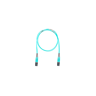 Jumper de Fibra Óptica Multimodo 50/125 OM4, LC-LC Duplex, OFNR (Riser), Color Aqua, 18 Metros (59.06 Pies)