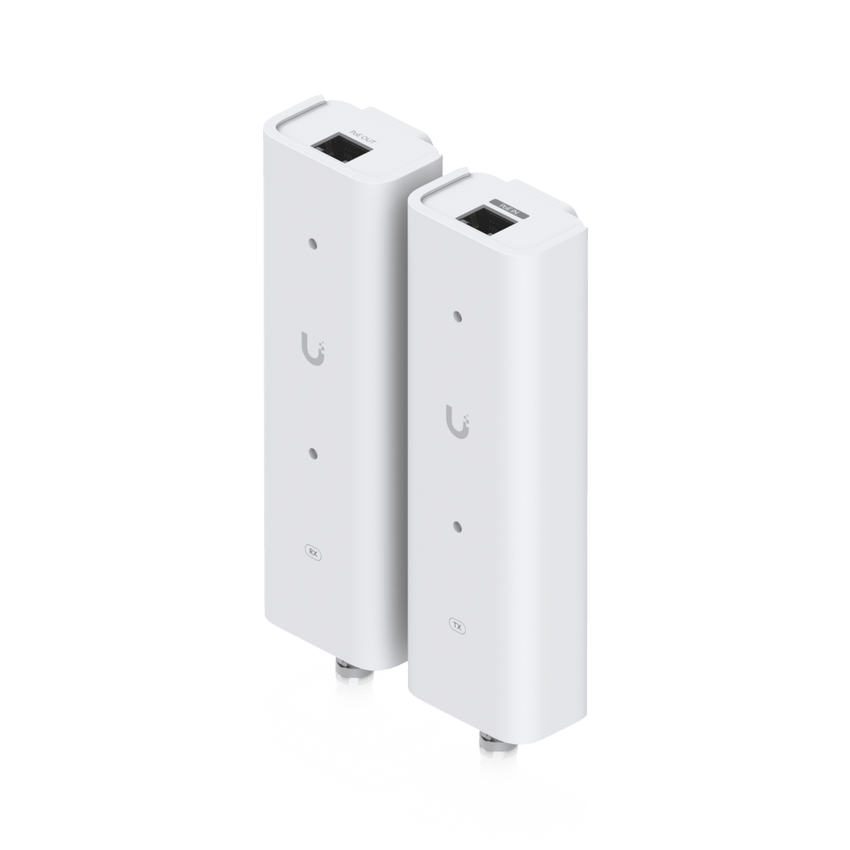 Kit Extensor PoE sobre 2 Hilos (Par Transmisor/Receptor) para Cable Par Trenzado o Coaxial, Entrada PoE++ y Salida PoE/PoE+, Incluye Adaptadores BNC