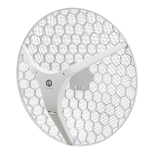 CPE para exteriores de largo alcance con Wi-Fi 6, ideal para enlaces punto a punto, disponible en una versión de 27 dBi (XL).