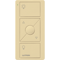 Control remoto PICO 3 botones encender/apagar, subir/bajar intensidad, color blanco, complemente con un atenuador Caseta, RA2, RadioRa2.