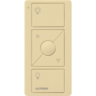 Control remoto PICO 3 botones encender/apagar, subir/bajar intensidad, color blanco, complemente con un atenuador Caseta, RA2, RadioRa2.