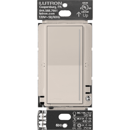 (RadioRa3) Apagador Sunnata color blanco para linea Radio Ra3, 8A de iluminacion, 5.8A Motor