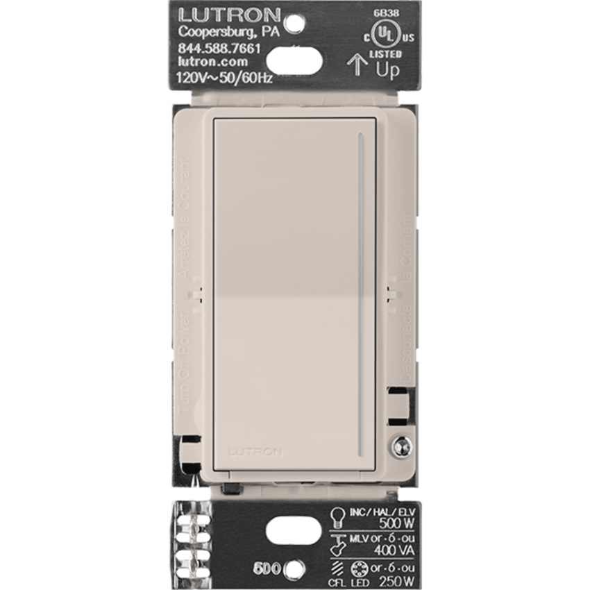 (RadioRa3) Apagador Sunnata color blanco para linea Radio Ra3, 8A de iluminacion, 5.8A Motor