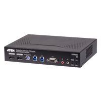 Extensor KVM over IP Dual Display 5K DisplayPort | Transmisión Sin Pérdidas Cero Latencia | Resolución 5120x2880 @ 30Hz | Dual SFP+ 10Gbps hasta 10 km | Redundancia de Energía y Red | Encriptación AES-256 | Gestió