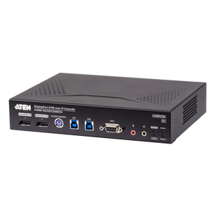 Extensor KVM over IP Dual Display 5K DisplayPort | Transmisión Sin Pérdidas Cero Latencia | Resolución 5120x2880 @ 30Hz | Dual SFP+ 10Gbps hasta 10 km | Redundancia de Energía y Red | Encriptación AES-256 | Gestió