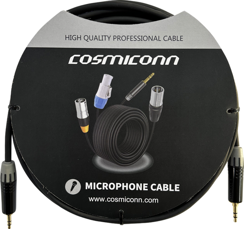 Cable 3.5mm a 3.5mm, conectores color negro MTP3C-BG, length 5m