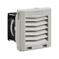 Ventilador Con Filtro de Montaje Lateral HF04, Con Flujo de Aire de 21 CFM, 115 Vca, Color Gris Claro