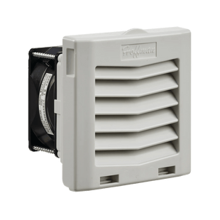 Ventilador Con Filtro de Montaje Lateral HF04, Con Flujo de Aire de 21 CFM, 115 Vca, Color Gris Claro