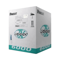 Bobina de Cable UTP 305 Metros (1000 Pies) de Cobre, TX6000™ PanNet, Reelex, Blanco, Categoría 6 Mejorado (23 AWG), LSZH (Bajo Humo, Cero Halógenos), de 4 Pares