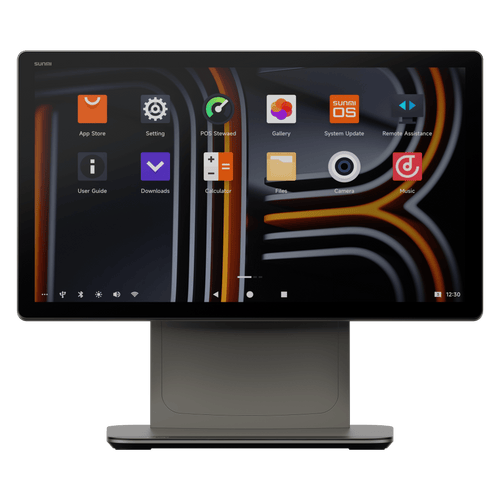Terminal de Escritorio Inteligente / Pantalla FHD de 15.6" / Qualcomm Hexa-core / 4 GB RAM + 64 GB ROM / Sistema Operativo SUNMI 4.0 / Touch ID / Puertos múltiples / Servicios móviles de Google