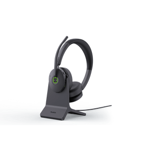 Diadema Bluetooth Yealink BH74 con Cancelación Activa de Ruido Híbrida, Base de Carga y Tecnología Acoustic Shield 3.0.