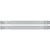 Kit de Rieles para Rack Synology RKS-01 | Compatible con Servidores de Montaje en Rack | Ancho de Pilar ≥450 mm | Ancho de Panel ≥480 mm | Profundidad de Montaje 553-834 mm | Orificios Cuadrados ≥9.5 mm | Orificios Redondos ≥7.1 mm.