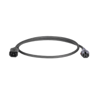 Cable de Alimentación Eléctrica Con Bloqueo Doble de Seguridad, de IEC C14 a IEC C13, 6 ft. de Largo, Color Negro, Paquete de 10 Piezas