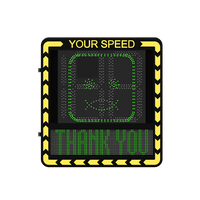 Display LED para Control de Velocidad Exterior / Distancia Visible de 100 m / LED de Alta Luminosidad y Bajo Consumo / Visualización de Velocidad con Código de Colores / IP66 / Conectividad Wi-Fi y Ethernet / Compatible con TCP/IP, HTTP, DHC