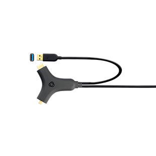 Adaptador Activo Multi-Formato | HDMI + USB 3.2 a USB-C | 4K@30Hz 4:4:4 | 60W PD | Carcasa ABS | Cable 2.7 m (8.85 ft)