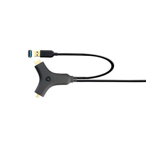 Adaptador Activo Multi-Formato | HDMI + USB 3.2 a USB-C | 4K@30Hz 4:4:4 | 60W PD | Carcasa ABS | Cable 2.7 m (8.85 ft)