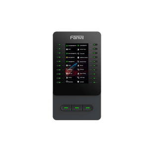 Módulo de Expansión EM60 con Pantalla a Color / 4.3 Pulgadas 480x272 / 60 Teclas Programables DSS / USB Tipo-C / Compatible con V65-V66-V66 Pro / Cascada hasta 4 Módulos / Con Soporte Ajustable
