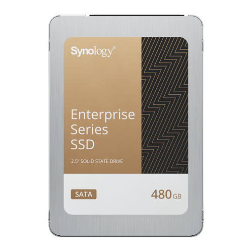 SSD SATA de 2,5" Serie Enterprise | 480 GB | Alto Rendimiento Estable | Resistencia Empresarial | Protección de Datos Integral | Análisis de Vida Útil | Compatibilidad con Synology DSM | Garantía de 5 Años