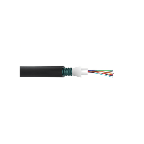 Cable de Fibra Óptica de 24 Hilos, Monomodo OS2, Interior/Exterior, Armada, Loose Tube 250um, OFCP (Plenum), Precio Por Metro