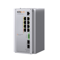 Switch Industrial Administrable Gigabit con 2 Puertos PoE bt + 6 Puertos PoE af/at o 24 V Pasivo + 2 SFP Gigabit, 240 W