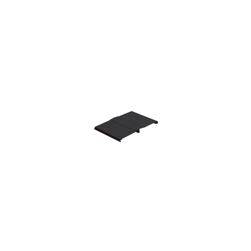 Tapa Con Bisagra a Presión Para Canaleta FiberRunner™ FR12X4BL6, de PVC Rígido, Color Negro, 1.8 m de Largo