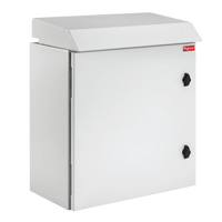 Gabinete Rack 12 UR ProTek Tipo 3R Exterior con Ventiladores y Termostato / 61.2 cm x 60 cm x 61 cm (24.09 in x 23.6 in x 24 in) / Acero Gris RAL 7035 / Protección IP32 IK10