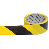 Cinta de Señalización / Adhesivo Acrílico / Espesor 0.105 mm / Colores Amarillo-Negro / Ancho 48 mm / Largo 18 m / Alta Visibilidad