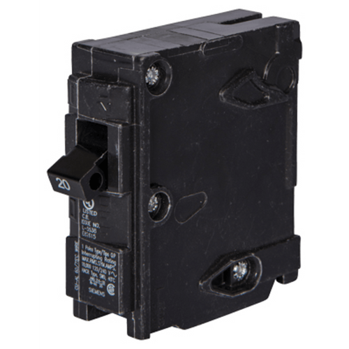 Interruptor automático enchufable tipo QP 1 polos, 20 amp
