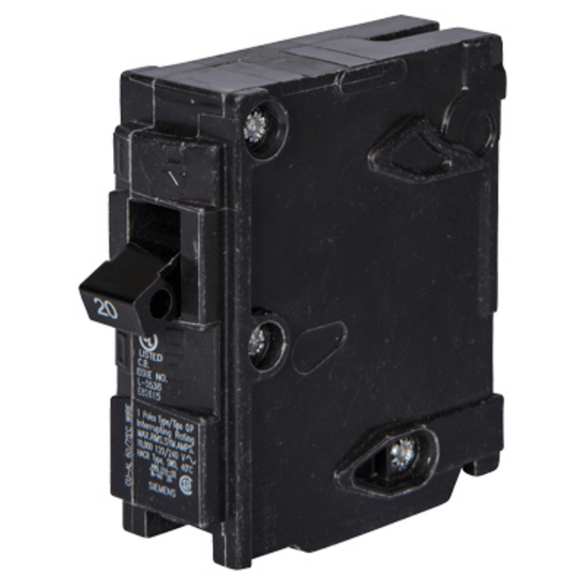 Interruptor automático enchufable tipo QP 1 polos, 20 amp
