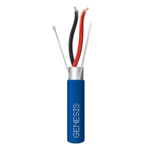 Bobina de 305 Metros (1000 Pies) de Cable 2 x 18 AWG / Plenum / BLINDADO / Tipo FPLP, CMP, CL3P / Color Azul / Para Aplicaciones en Sistemas de Seguridad, Audio, Control y otras Aplicaciones