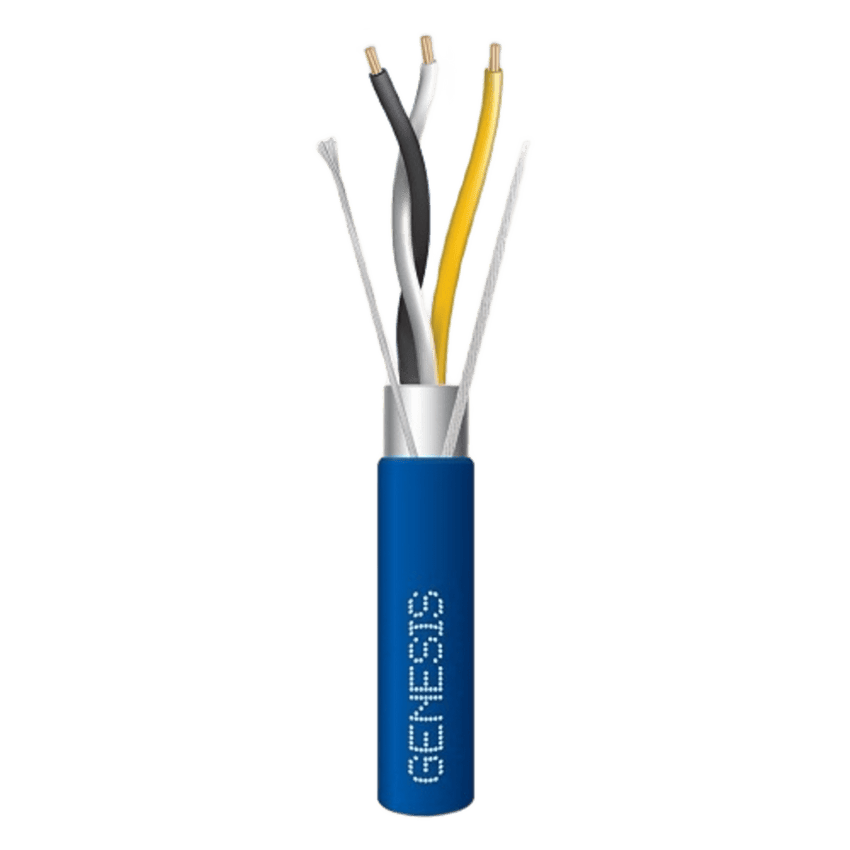 Bobina de 305 Metros (1000 Pies) / Cable 3 x 22 AWG / Color Azul / Blindado / Plenum / 1 Par Trenzado para Aplicaciones de Transmisi�n de Datos a Alta Velocidad para Automatizaci�n, EIA-485, BACnet y Otros Sistemas de Comunicaci�n