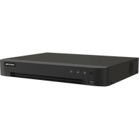 DVR 16 Canales TURBOHD + 16 Canales IP / 8 Megapixel (4K) / Audio Bidireccional / ACUSENSE / Audio Bidireccional / 1 Bahía de Disco Duro / Salida de Video en Full HD / H.265+