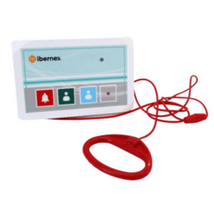 Terminal Inalámbrico de Baño / Botón de Alarma / Botón de Presencia / Botón de Médico / IP65 / Transmisión 400 Metros (linea de vista) / Protocolo POCSAG / Alarma Acústica-Luminosa