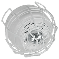 Protector De Rejilla Anti Vandalismo Y Golpes Accidentales, Color Blanco, Para Sirenas/Estrobos/Bocinas System Sensor, Montaje en Superficie en Techo, 8.55"Altox8.55"Anchox6.23"Profundidad