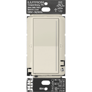 (RadioRa3) )Atenuador (dimmer) Auxiliar de pared, compañero de atenuadores multilocación. Usar en 3 vías o escalera.