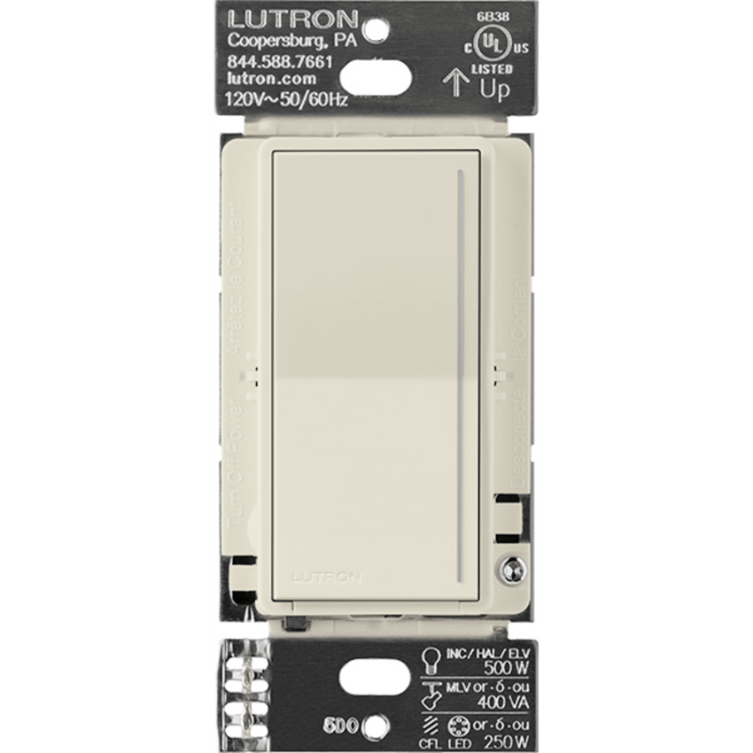 (RadioRa3) )Atenuador (dimmer) Auxiliar de pared, compañero de atenuadores multilocación. Usar en 3 vías o escalera.