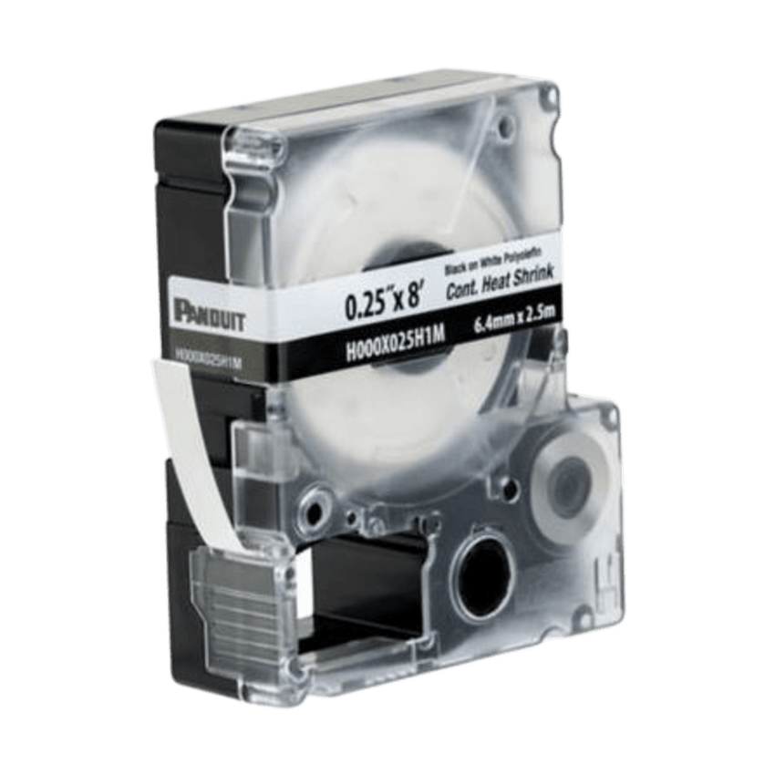 CASSETTE D ETIQUETAS CONTINUA TERMO CONTRACTIL  .25 IN D/ANCHO X 2.4M D/LARGO