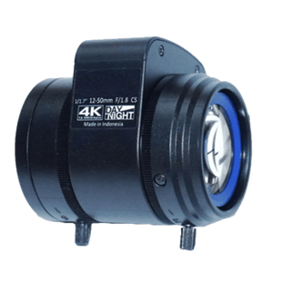 Lente Varifocal  12MP de 12 a 50mm / CS-MOUNT 1/1.8" / Dia/Noche / DC-IRIS