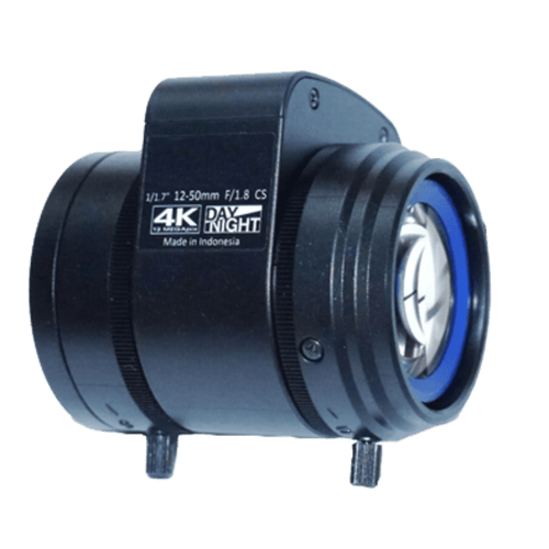Lente Varifocal  12MP de 12 a 50mm / CS-MOUNT 1/1.8" / Dia/Noche / DC-IRIS
