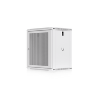 UACC Rack Cabinet 12U (550x 450 mm) - Gabinete Cerrado para Montaje en Pared con Puerta Frontal Perforada, Totalmente Ensamblado con Ventiladores Integrados y Paneles Removibles