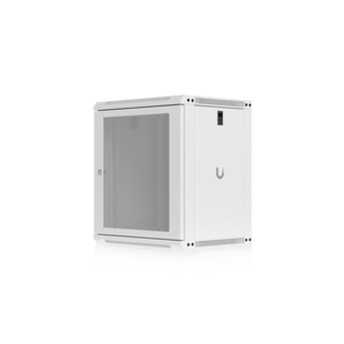UACC Rack Cabinet 12U (550x 450 mm) - Gabinete Cerrado para Montaje en Pared con Puerta Frontal Perforada, Totalmente Ensamblado con Ventiladores Integrados y Paneles Removibles