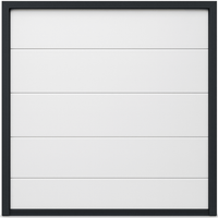 Puerta de Garage de Alta Calidad / Linea Central / Color Blanco / 8X7 pies / AISLADA / Estilo Americana.