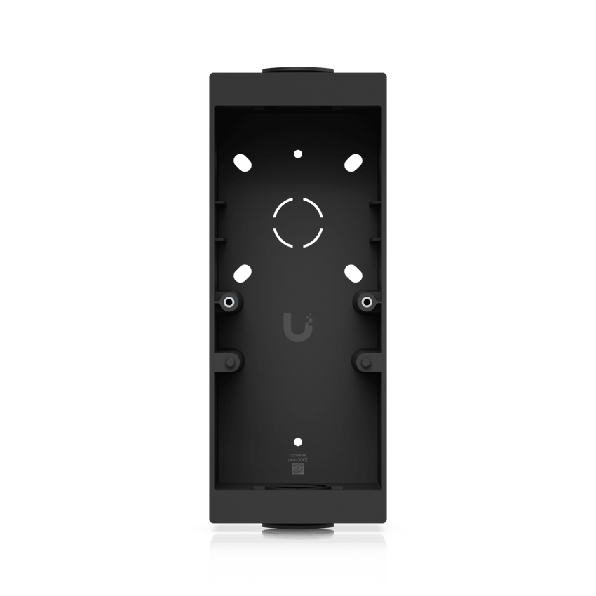 Caja de Conexión Color Negro para Lectores Profesionales UniFi Access y Doorbell, Montaje en Superficie Plana, Compatible con Conduit de 3/4”